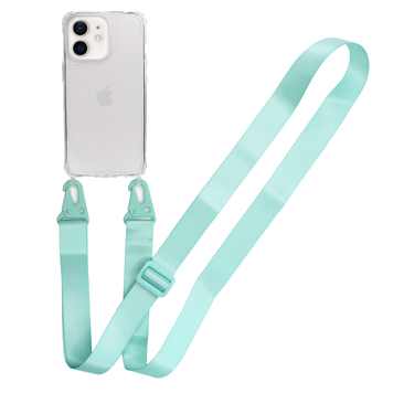 Прозрачный чехол для iPhone 11 c ремешком Crossbody Spearmint