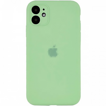 Чехол Silicone Case FULL CAMERA (для iPhone 11, Mint Gam)
