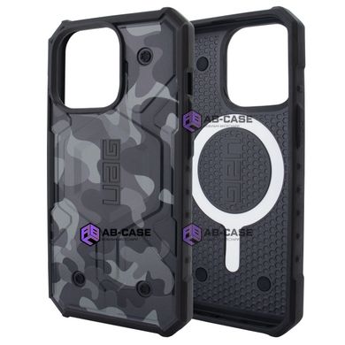 Чохол для iPhone 15 UAG with MagSafe camouflage - Black-Gray