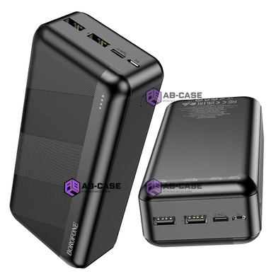 Павербанк 30000 mAh Borofone USB + USB-C Quick Charge 2.0 - Black