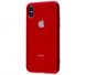 Чохол Silicone Glass Case (на iPhone X/Xs, Red)