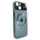 Чохол для iPhone 13 PC Slim Case with MagSafe із захисними лінзами на камеру Cangling Green
