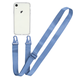 Прозрачный чехол для iPhone Xr c ремешком Crossbody Cobalt Blue