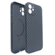 Чехол для iPhone 12 PC Carbon with MagSafe Navy Blue