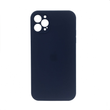 Чохол Silicone Case FULL CAMERA (square side) (на iPhone 12 pro) (Deep navy)