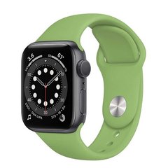 Силиконовый ремешок для Apple Watch (42mm, 44mm, 45mm, 49 mm №1 Mint, S)