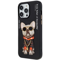 Чехол для iPhone 15 Pro Nimmy Case Rich Pets, Black Rich Dog