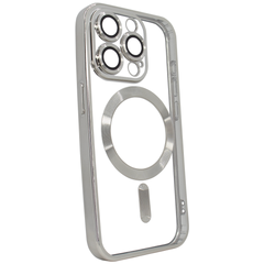 Чохол на iPhone 15 Pro Max Shining with MagSafe із захисними лінзами на камеру Titanium