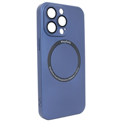 Чехол матовый PC Hard with Magsafe для iPhone 14 Pro c защитой камеры Navy Blue