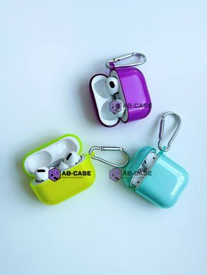 Чехол для AirPods PRO полупрозрачный Neon Case Lime Green