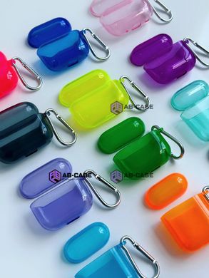 Чехол для AirPods PRO полупрозрачный Neon Case Lime Green