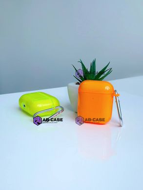 Чехол для AirPods PRO полупрозрачный Neon Case Lime Green