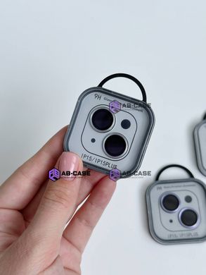 Защитные линзы на камеру iPhone 15 Metal Glass Lenses Silver