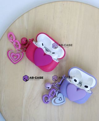 Чехол Soft Heart для AirPods Pro 2 - Hot Pink