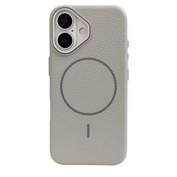 Чехол для iPhone 16 : Grain Silicone with MagSafe &ndash; White
