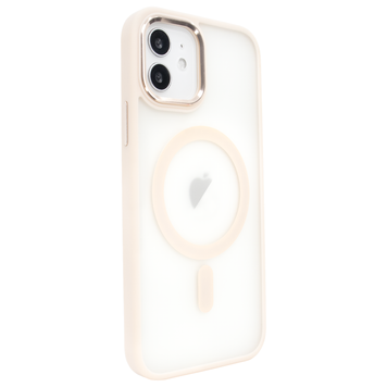 Чехол матовый для iPhone 11 MATT Crystal Guard with MagSafe полупрозрачный Pink Sand