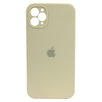 Чохол Silicone Case FULL CAMERA (square side) (на iPhone 11 pro) (Antique White)