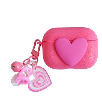 Чохол Soft Heart для AirPods Pro 2 - Hot Pink