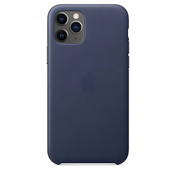 Шкіряний чохол Leather Case Midnight Blue на iPhone 11 Pro