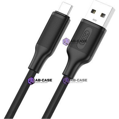 Кабель XO (USB to Type-C) 2.4A NB265 Minimalist Series &ndash; Black (1m)