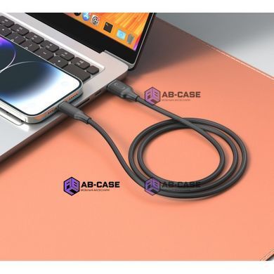Кабель XO (USB to Type-C) 2.4A NB265 Minimalist Series &ndash; Black (1m)
