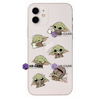 Чехол прозрачный Print Baby Yoda (Star Wars) для iPhone 12