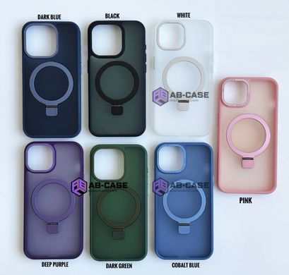 Чехол для iPhone 15 Pro NEW Matte Guard with MagSafe с подставкой Black