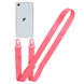 Прозорий чохол для iPhone SE2 | SE 3 з ремінцем Crossbody Hot Pink