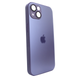 Чехол для iPhone 13 : стеклянный матовый AG Glass Case with MagSafe с защитой камеры &ndash; Deep Purple