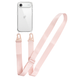 Прозорий чохол для iPhone 17 Air з ремінцем Clear Crossbody Pink Sand