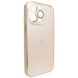 Чехол для iPhone 13 Pro Max матовый AG Titanium Case Golden