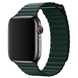 Шкіряний ремінець Leather Loop Band на Apple Watch 42|44|45|49mm Forest Green