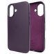 Чохол для iPhone 16 Leather Case PU with MagSafe - Dark Cherry