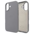 Чохол для iPhone 16 Leather Case PU with MagSafe - Dark Gray