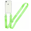Прозорий чохол для iPhone Xr з ремінцем Crossbody Neon Green