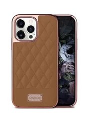 Чехлы Onegif New Leather case (для iPhone 13 Pro, Brown)