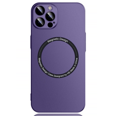 Чехол матовый PC Hard with Magsafe для iPhone 14 Pro c защитой камеры Purple