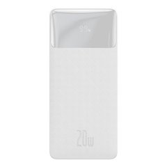 Павербанк Baseus 20000 mAh 20W 2 USB 1 Type C Quick Charge 3.0 PowerBank - White