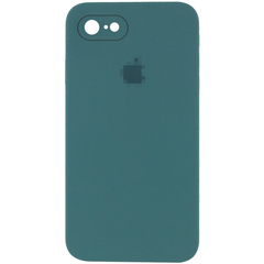 Чохол Silicone Case FULL CAMERA (square side) (на iPhone 7/8/SE2, Pine Green)