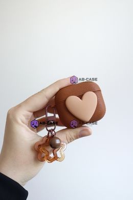 Чохол Soft Heart для AirPods Pro 2 - Brown