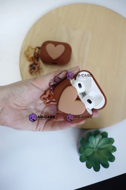 Чохол Soft Heart для AirPods Pro 2 - Brown