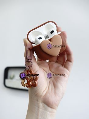 Чохол Soft Heart для AirPods Pro 2 - Brown