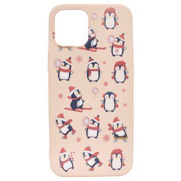 Чохол для iPhone Xs Max WAVE Winter Case Penguins Pink Sand
