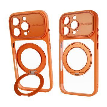 Чехол для iPhone 16 Pro Max : Nofelet Optic Ring Case with MagSafe &ndash; Orange