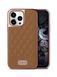 Чохли Onegif New Leather case (для iPhone 13 Pro, Brown)