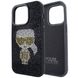 Чохол для iPhone 14 Pro Max Rock Case Karl Legerfeld - Black-Silver 1