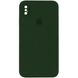Чехол Silicone Case FULL CAMERA (square side) (для iPhone Xs Max) (Virid)