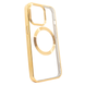 Чехол для iPhone 15 Pro Max OPEN Shining with MagSafe Gold