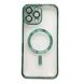 Чехол Shining with MagSafe для iPhone 12 Pro Max с защитными линзами на камеру Green