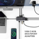 Перехідник NOVOO 11 in 1 USB-C для MacBook RM11 Docking Station Хаб Докстанція 4